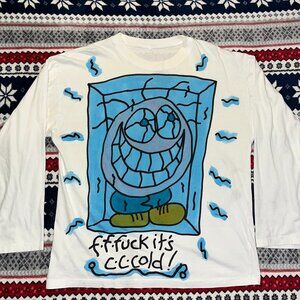 Spaghetti Head | Graffiti Men's Long Sleeve T-Shirt
